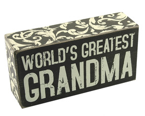 worlds greatest grandma rustic vintage wooden box sign home decor gift mothers day birthday