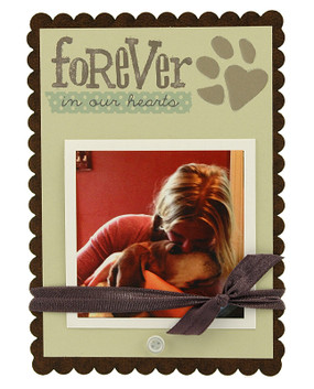 forever in our heart cat dog pet memorial memory instagram photo picture frame scallop paw print