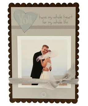 you have my whole heart for my whole life wedding anniversary engagment instagram photo picture scallop heart frame elegant bridal wedding shower gift