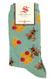 gift for bee lover cute socks seafoam green
