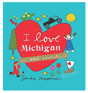 i love michigan abc adventure book kids children little boy girl gift stocking stuffer great lakes state