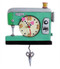 stitch sewing machine pendulum clock seamstress crafter gift whimsical cute home decor