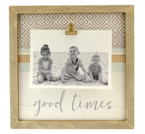 good times rustic large clip frame handmade baby shower gift little boy girl mom mothers day vacation travel 