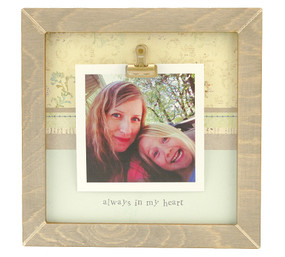 always in my heart rustic clip frame whimsical mothers day gift handmade usa custom personalized baby kids little boy girl toddler instagram photo 
