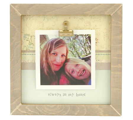 always in my heart small rustic clip frame personalized frame