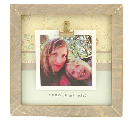 always in my heart rustic clip frame whimsical mothers day gift handmade usa custom personalized baby kids little boy girl toddler instagram photo 