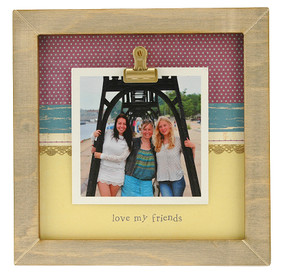 love my friends rustic clip frame whimsical  handmade usa custom personalized bff best  girlfriend instagram photo 