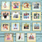 cute whimsical clip photo frame colorful gallery wall 