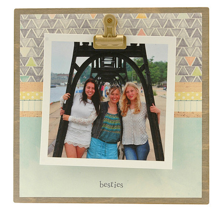besties rustic clip frame whimsical mothers day gift handmade usa custom personalized instagram best friend bff girlfriend teen