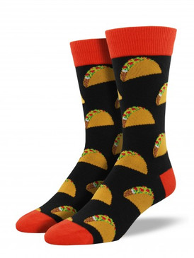 humorous socks for taco lovers great for guys dad teen tween graduation gift taco Tuesday