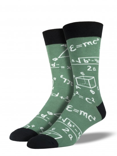 math, socks, nerd, novelty socks