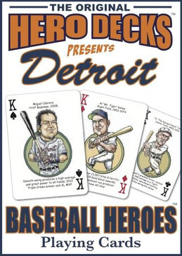 sports, playing cards, cards, hero deck, baseball, detroit tigers, michigan sports