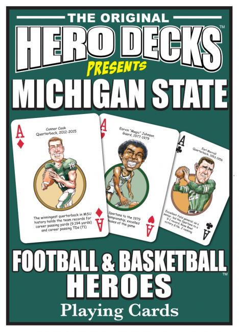Michigan State Football Basketball Playing Cards Hero Deck Sports Cards Parody Productions Catching Fireflies Michigan State Football Basketball Playing Cards Hero Deck Sports Cards Parody Productions Catching Fireflies