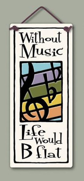 home decor, decoration, tile, wall tile, hanging tile, home, inspirational, housewarming gift, happiness, gift for music lover, gift for music teacher