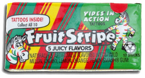 fruit stripe gum retro seventies 70s candy stocking stuffer for boys girls hard to find candy