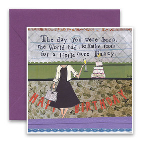 Embrace the magic of small moments with Curly Girl! Colorful collage art and hand-stamped wisdom make every piece a work of art that happens to be a super handy, post-perfect greeting card!“The day you were born the world had to make room for a little more fancy”Small words: “delightful”5.5” Square Card*
Blank Inside
Colored Envelope*
Poly-sleeved*Square cards may require additional postage
*Envelope color may vary 