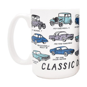 classic detroit cars mug