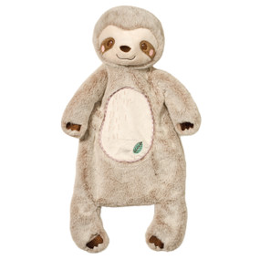 Our Silly Little Sloth Schlumpie is the ideal companion for Baby. Measuring 19 inches long, this machine washable soft toy’s unique design allows it to double as a blanket and a stuffed animal! Whether it’s placed out flat for Baby to lie on, or being snuggled, our plush Schlumpie characters set a new standard for creativity in infant toys. Our sloth is made with only the softest materials available and features charming embroidered facial details and a little leaf on his belly. This Schlumpie will win any baby’s affection! Match this endearing sloth Schlumpie with your favorite products in our Silly Little Sloth collection to build a custom set.
· Appealing, happy character
· 19 inches long
· Made of the softest fabrics
· Embroidered details
· Can be matched with coordinating Silly Little Sloth accessories
· Machine washable
· Tested safe for infants