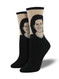 This First Lady is greatly loved, so naturally we designed these Michelle Obama socks in her honor. Improved diet, exercise, and a focus on women’s empowerment across the globe are only a few of the themes we think of when we roll on these First Lady socks. 
Sock size 9-11 fits U.S. women’s shoe size 5-10.5
Fiber Content: 63% Cotton, 34% Nylon, 3% Spandex