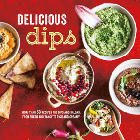 More than 50 recipes for dips from fresh and tangy to rich and creamy
Compiled by: Ryland Peters & Small 
Everyone loves to ‘chip and dip’. Featuring more than 50 recipes from light and healthy snacks to rich and creamy recipes for sharing, here you’ll find a dip for every taste and occasion. 
Sociable and relaxed party food; indulgent TV-night grazing, or a healthier alternative to high-fat salty snacks, dips continue to be enduringly popular. Whether made from pulses, nuts and seeds; vegetables, fruit and herbs; fish and meat; or yogurt and cheese, the possibilities for color, texture, and flavor are endless.
Make your own familiar classics from fresh ingredients and taste Guacamole, Hummus, Ranch, and Blue Cheese dips as you’ve never tasted them before. Discover fresh flavors with Artichoke and Olive Dip with Fennel-seed Grissini; Avocado and Miso Dip; Eggplant and Tahini; Cream Cheese, Walnut, and Celery, Caramelized Onion with Toasted Pine Nuts, and Mango, Kiwi and Cilantro Salsa. Try rich and creamy American-style hot dips including Buffalo Chicken Wing, Maryland Crab Dip, or the indulgent Hot Philly Steak Dip.
Whether served with toasted pita bread strips, seeded crackers, crisp tortilla chips, or crunchy raw vegetable sticks, there is a dipper to suit every dip and pairings and recipes are also included here. Armed with these deliciously easy recipes there is no excuse not to get scooping and sharing.

64 pages
Format: Paper over board 