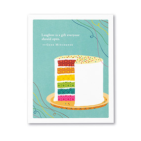 laughter is a gift birthday card