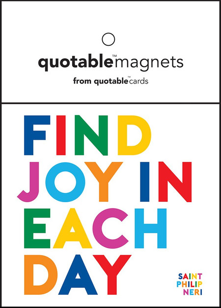 find joy in each day magnet, 3 1/2" square 
