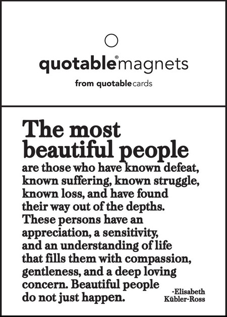 the most beautiful people magnet, 3 1/2" square 