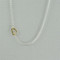 gold initial with sterling silver necklace -  D