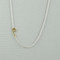 gold initial with sterling silver necklace -  P
