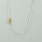 gold initial with sterling silver necklace -  R