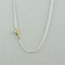 gold initial with sterling silver necklace -  Y