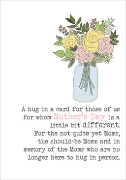mom's hug, mother's day recognition for friends 