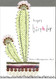 spiketacular cactus, birthday card