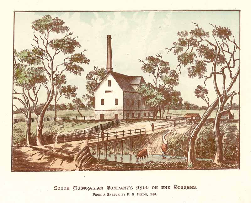 South Australian Company's Mill on the Torrens, F.R.Nixon, 1845