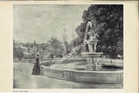 Botanic Gardens of Adelaide 1897 Original Antique Print