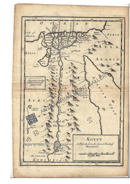 "Egypt As Described in the Second Book of Herodotus" Christopher Browne, c.1725