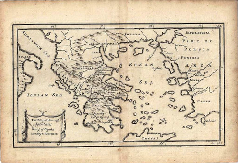 "The Expedition of Agesilaus King of Sparta according to Xenophon" Christopher Browne c,1725