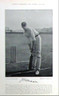 "J.R.Mason", Winchester Captain, Antique print, clean shaven, tall lanky English Cricketer  wearing his cap, standing at the crease, padded-up, bat in hand ready for action, 1897