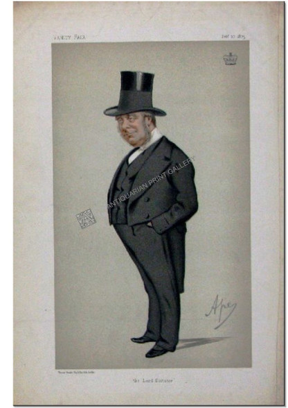 Vanity Fair Caricature "the lord dictator", 1st Earl of Redesdale, Feb 27, 1875
Antique Chromolithograph by APE, Carlo Pelligrini. British Politician.www.historyrevisited.com.au