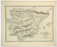 Ancient Spain & Portugal Hispania or Iberia engraved by J 7 C Walker supervised by the SDUK, published London 1853 www.historyrevisited.com.au