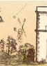 Giclee print, colonial South Australia, Adelaide, F.R.Nixon sketch in 1845, Wright Street windmill, First Grain mill built in 1843, foreground, Government House, Governor Gorge Grey 1841-1845. www.historyrevisited.com.au