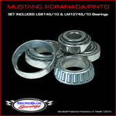 Complete Bearing Kit For Mustang II/Granada/Pinto Hubs