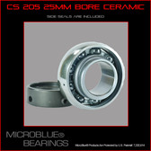 KH 205-25mm Bore Ceramic Bearing w/ Locking Collar