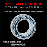 C-Clip Eliminator Steel Ball Bearing For 35 Spline Axles.