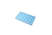 Plastic Tray with Slide Cover, 24 Compartments, Item No. 15.202