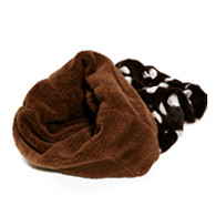 Puppy Angel Cozy Polkadot Sleeping Bag in Brown