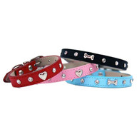 Twinkle Collar in Red, Blue or Black
