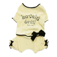 Puppy Angel Lovely Devil Overalls in Yellow 15 % OFF