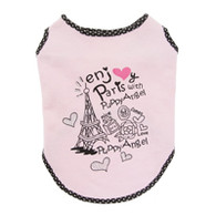Puppy Angel Parisian Dream T Shirt in Pink in L 50% off