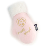 Puppy Angel Merry Mitten Christmas Dog Toy in Pink